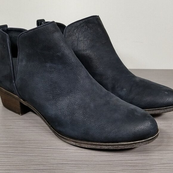 BP. Francine Split Shaft Bootie, Black Leather, Womens Size 10.5 - Picture 3 of 11